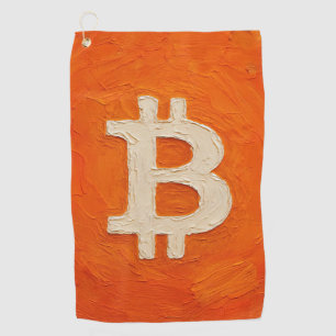 Bitcoin-Standard (Öl, Stil: 3) Golfhandtuch