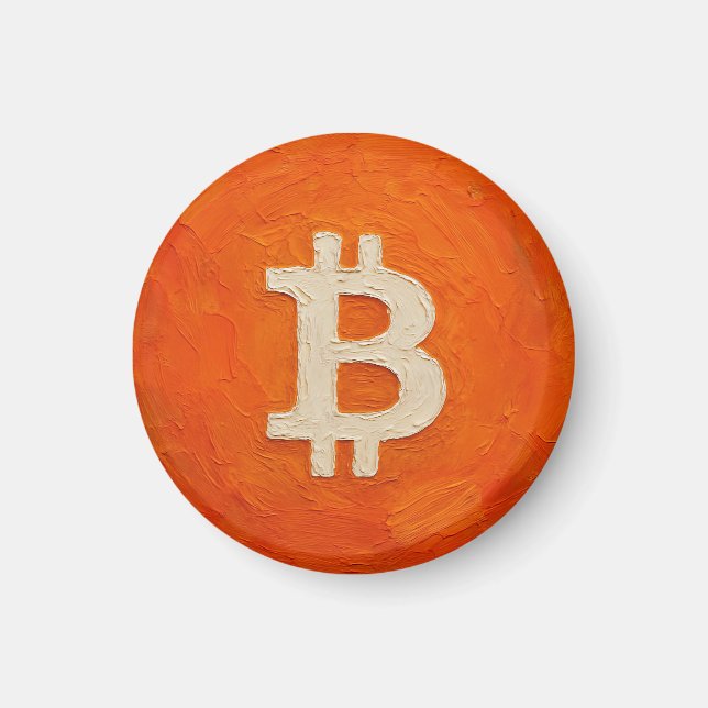 Bitcoin-Standard (Öl, Stil: 3) Magnet (Vorne)