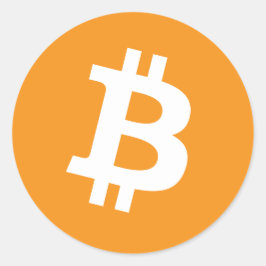Bitcoin-Sticker Runder Aufkleber