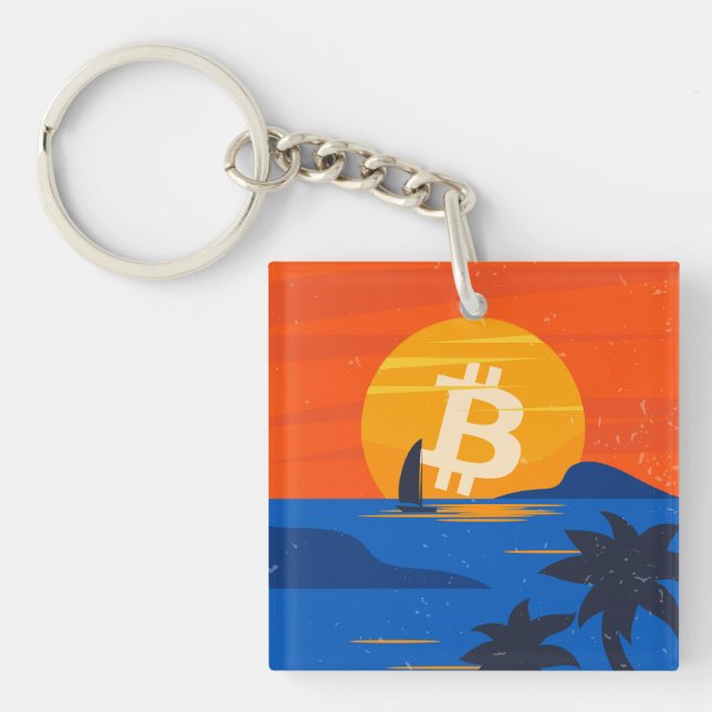 Bitcoin-Strand Schlüsselanhänger (Vorderseite)