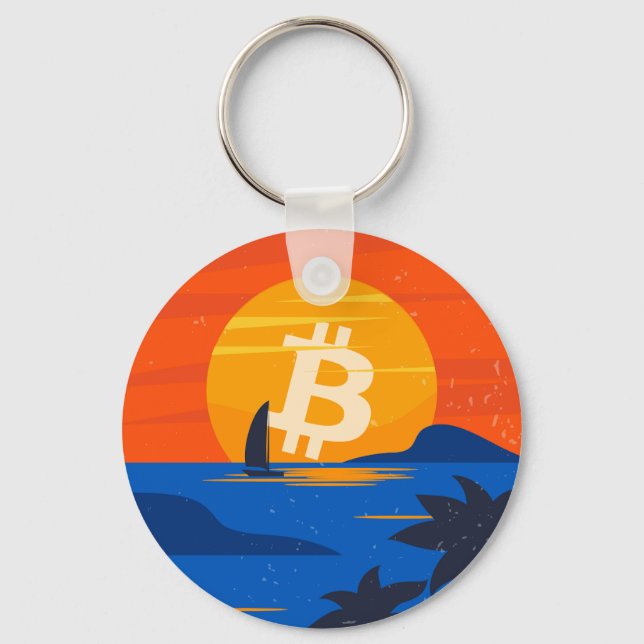Bitcoin-Strand Schlüsselanhänger (Vorderseite)