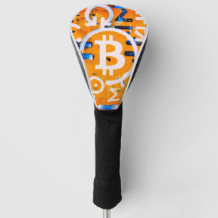 Bitcoin-Straßenkunst (Orange Malerei Nr. 3) Golf Headcover