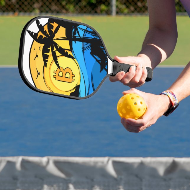Bitcoin Summer - Kryptomünze Pickleball Schläger (InSitu)