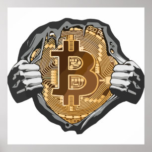 Bitcoin Super Hero Poster