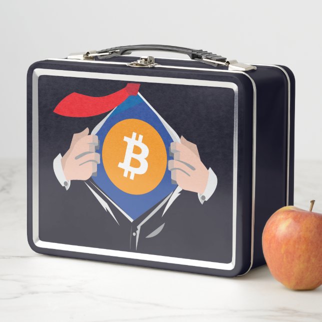 Bitcoin Superhero Image Lunchbox (Beispiel)