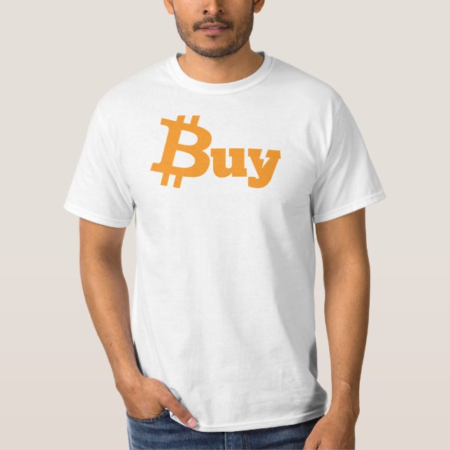 Bitcoin-T - Shirt kaufen - Front ₿ uy - Back $ell (Vorderseite)