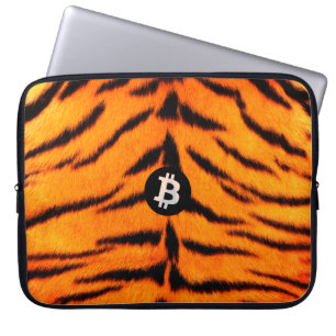 Bitcoin-Tier (Tiger, Stil 1) Laptopschutzhülle