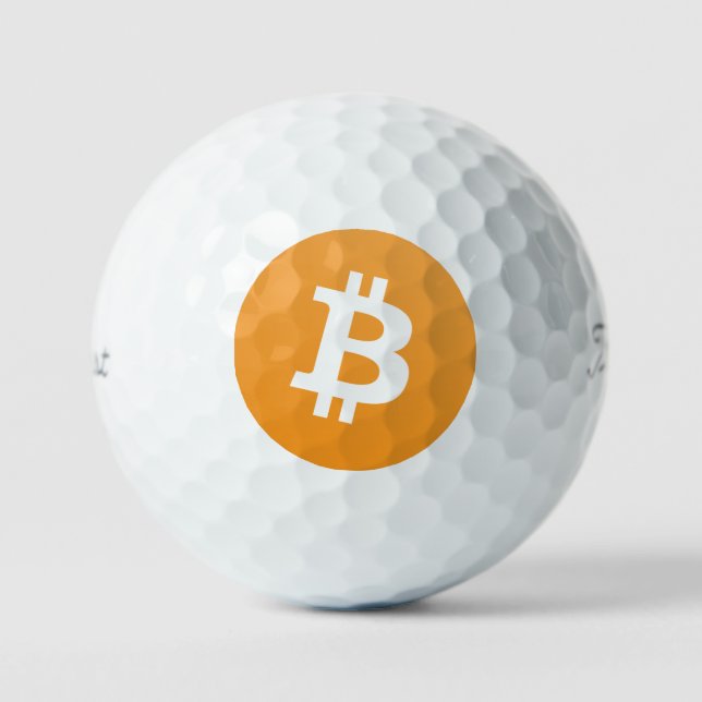 Bitcoin Titleist Pro V1 Golf Ball (Vorderseite)