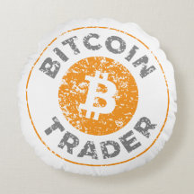Bitcoin Trader Grunge Text Circle Kontur