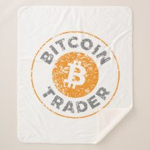 Bitcoin Trader Grunge Text Circle Kontur Weiß