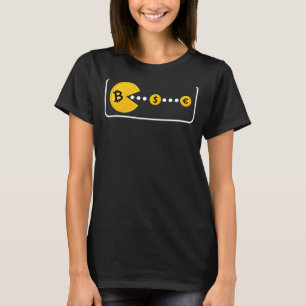 Bitcoin verringert Dollar- und Euro-Fiat-Währung - T-Shirt