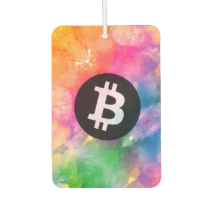 Bitcoin-Wasserfarbe (Stil 1 - Genesis) Autolufterfrischer