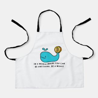 Bitcoin Whale Crypto Investor & BTC Trading Design Schürze