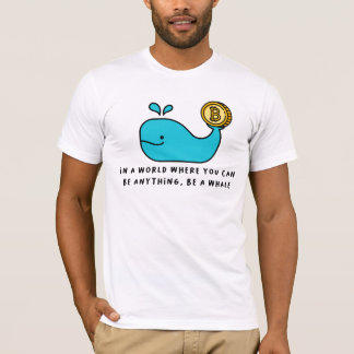 Bitcoin Whale Crypto Investor & BTC Trading Design T-Shirt