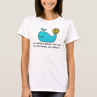 Bitcoin Whale Crypto Investor & BTC Trading Design T-Shirt