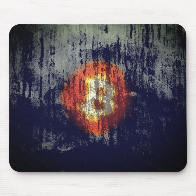 Bitcoin-widerstandsfähige Kunst Mousepad (Vorne)