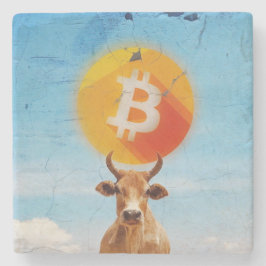 Bitcoin widerstandsfähiger Bulle Steinuntersetzer