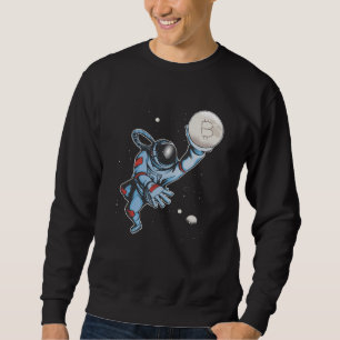 Bitcoin zum Mondastronauten Sweatshirt