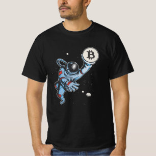 Bitcoin zum Mondastronauten T-Shirt