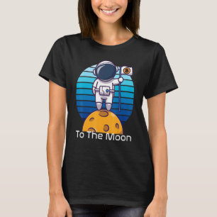 Bitcoin zum Mondhochastronauten Nft Defi Crypto T-Shirt