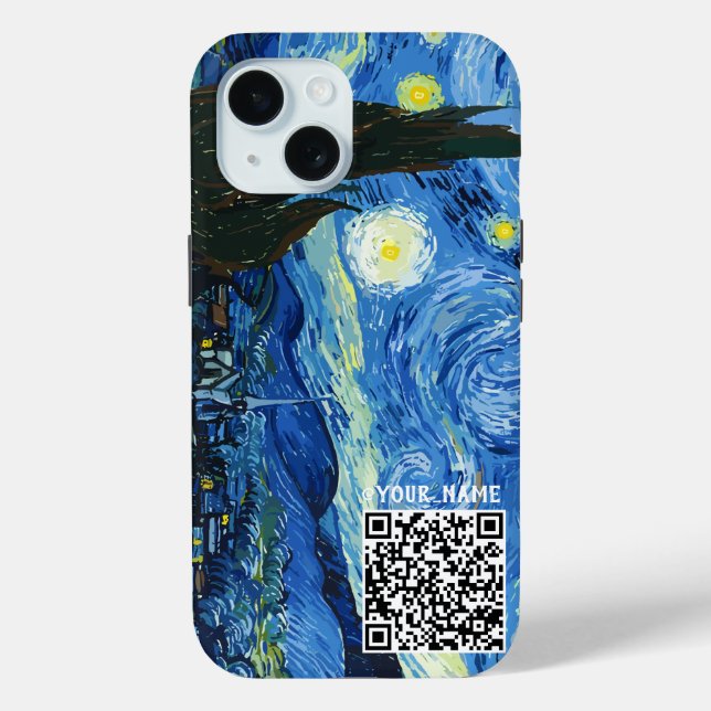 Bitcoiny Night - Qr-Code bearbeitet Case-Mate iPhone Hülle (Rückseite)