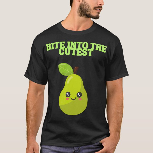Bite Into The Cutest-Kawaii Pear-Classic Version T-Shirt (Vorderseite)