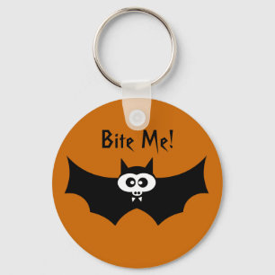 Bite Me Halloween Bat Schlüsselanhänger