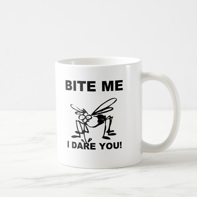 Bite me ich es wagen Sie lustige Moskito Kaffee Ta Tasse (Rechts)