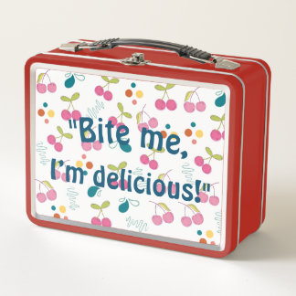 Bite Me Metal Lunchbox