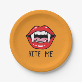 Bite me  pappteller