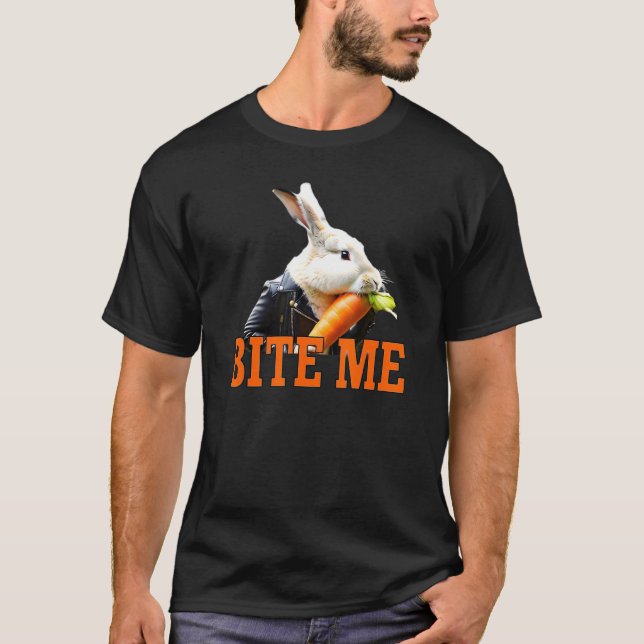 Bite Me Rabbit T-Shirt (Vorderseite)