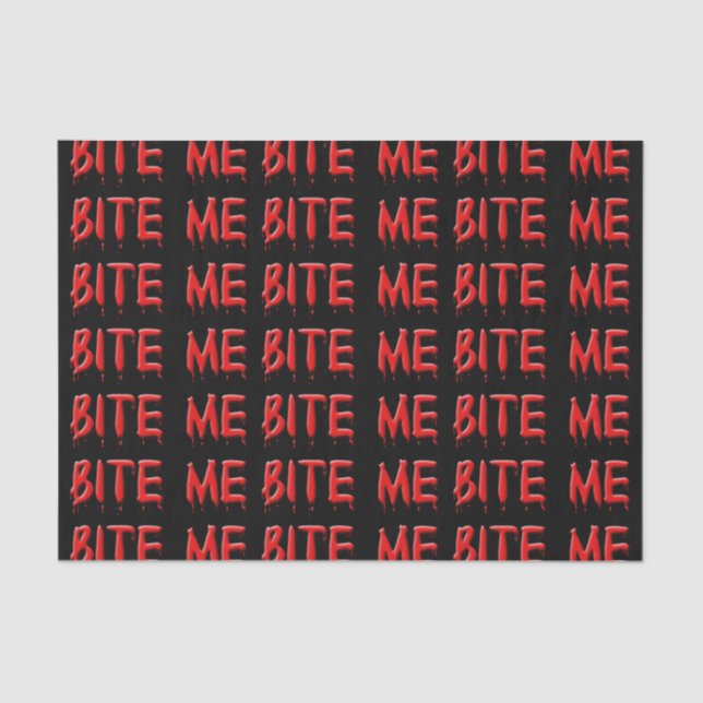 Bite Me Tissue Paper Seidenpapier (Vorderseite)
