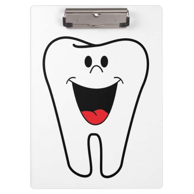 "BITE ME"-TOOTH KLEMMBRETT (Vorderseite)