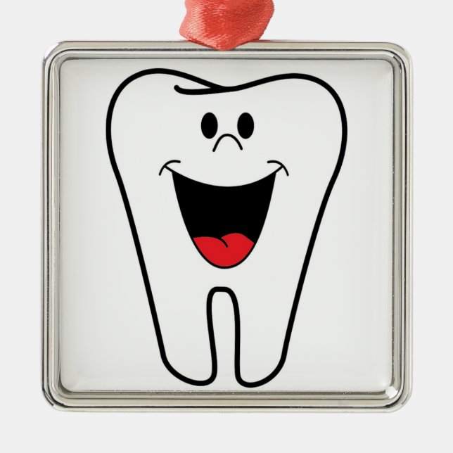 "BITE ME"-TOOTH ORNAMENT AUS METALL (Vorne)