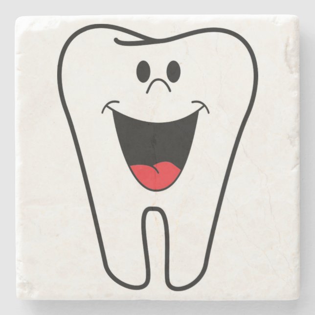 "BITE ME"-TOOTH STEINUNTERSETZER (Vorderseite)