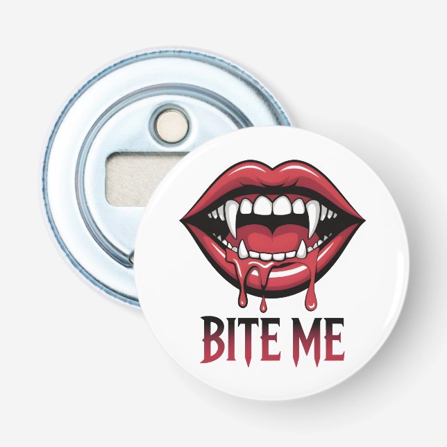 Bite Me Vampire Mouth Flaschenöffner (Vorderseite)