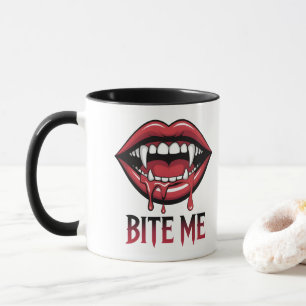 Bite Me Vampire Mouth Tasse