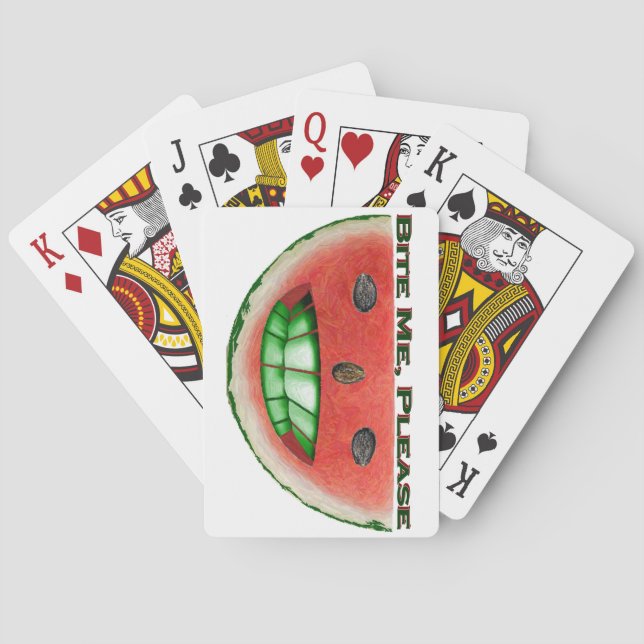 Bite Me Watermelone Cards Spielkarten (Rückseite)