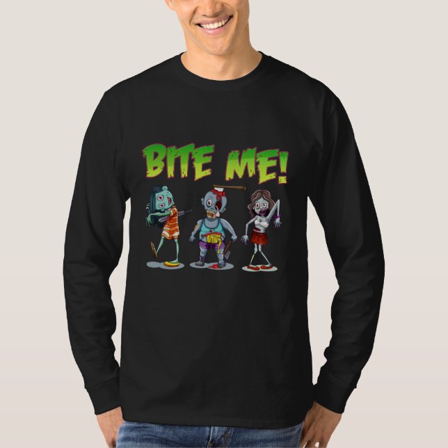 Bite Me Zombies T-Shirt (Vorderseite)