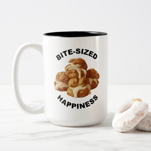 Bite-Sized Happiness Profiteroles Tasse (Mit Donut)