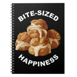 Bite Sized Happiness Spiral Foto Notebook Notizblock