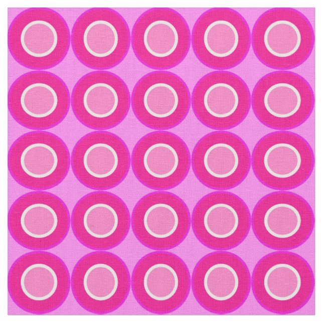 Bitesize Magenta Donuts mit Füllung auf Lilac Stoff (Nahaufnahme)