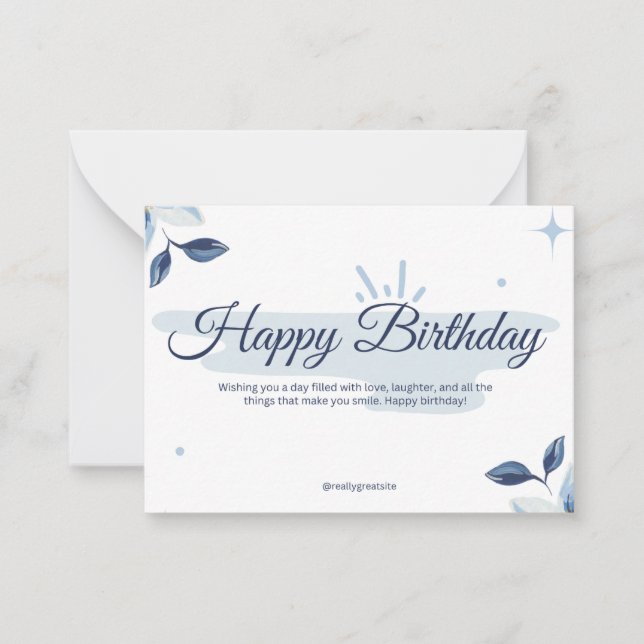 Bithday Cards Mitteilungskarte (Vorderseite)
