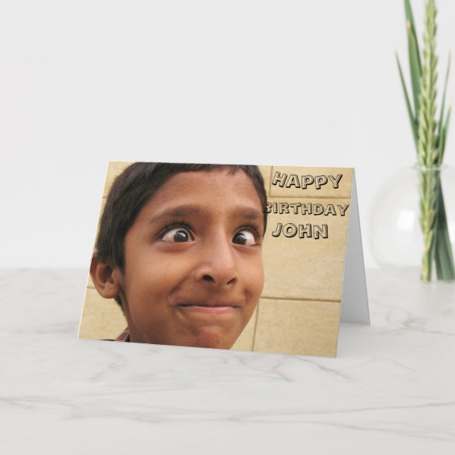 bithday For him guy men  thoughtful special  Karte (Vorderseite)