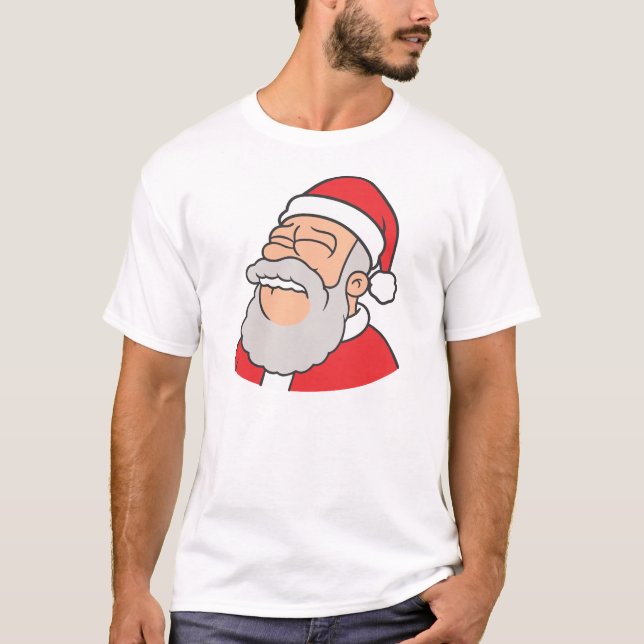 Biting Lip Santa T-Shirt (Vorderseite)