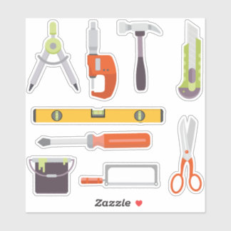 Bitraf - klistremerkeark verktøy aufkleber