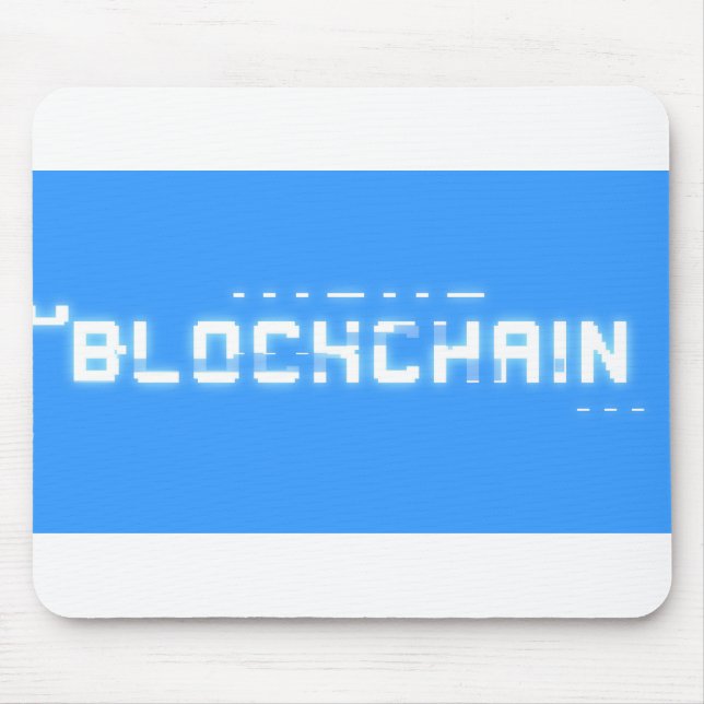 Bitschimmer-Blockkette Mousepad (Vorne)
