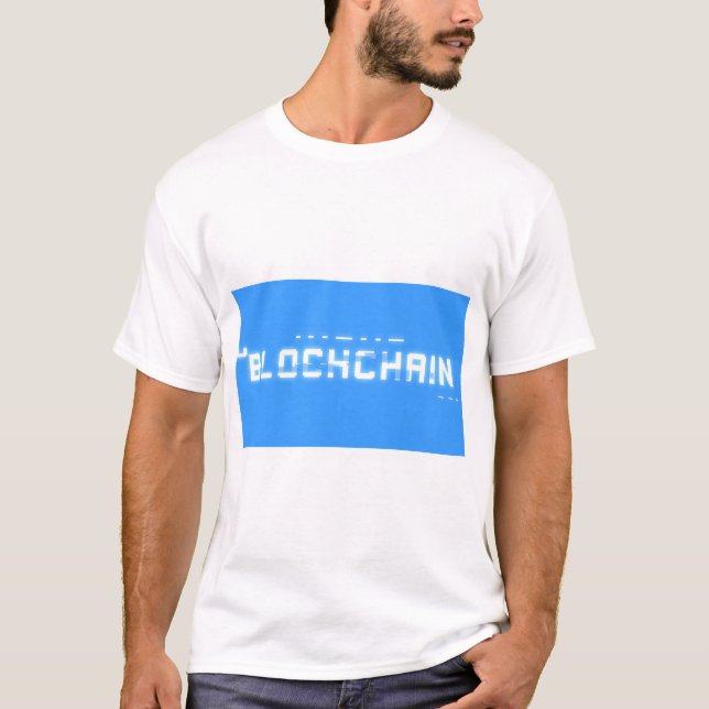 Bitschimmer-Blockkette T-Shirt (Vorderseite)