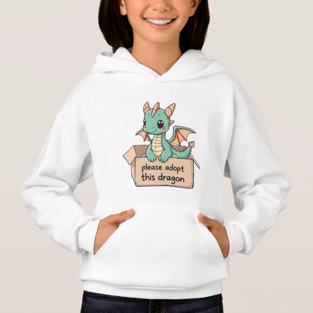 Bitte adoptier diesen Drachen Hoodie (Vorderseite)