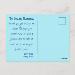 Bitte Adoptier mir Postkarte